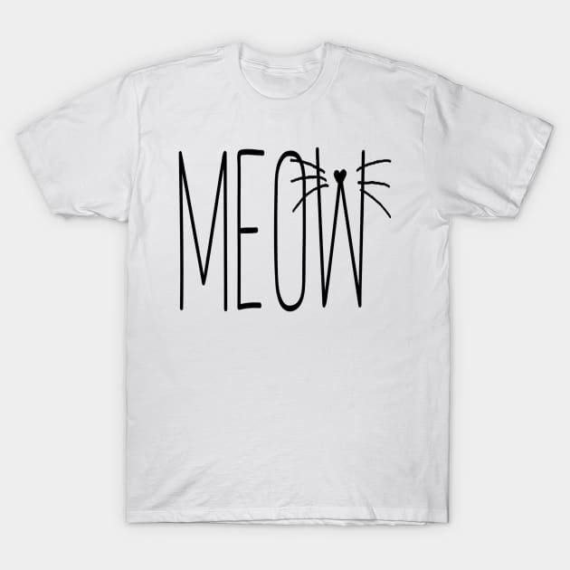 Meow T-Shirt by alexbookpages